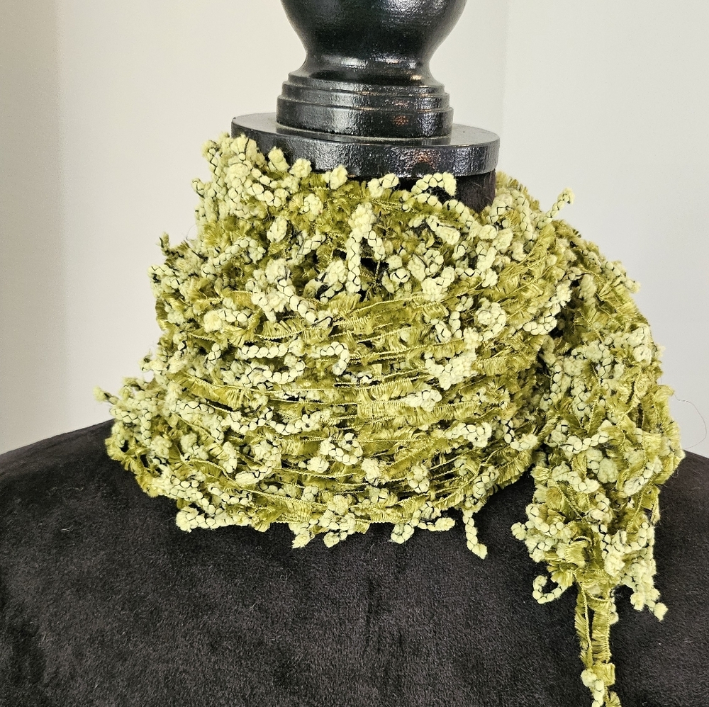 Textured Green Scarf